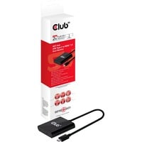 Club 3D MST Hub USB 3.1 Gen1 Type C to HDMI 1.4 adapter Zwart, CSV-1546, Dual Monitor