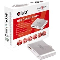 Club 3D SenseVision USB C Smart Reader kaartlezer aluminium, CSV-1590