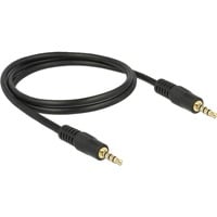 DeLOCK 3,5 mm kabel Zwart, 1 meter