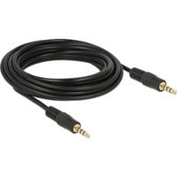 DeLOCK 3,5 mm male > 3.5 mm male kabel Zwart, 5 meter