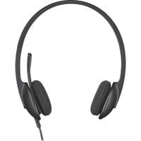 Logitech USB H340 on-ear headset Zwart, Retail