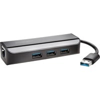 Kensington Hub USB3.0 en Ethernet-adapter usb-hub Zwart, 3 USB-Poorten