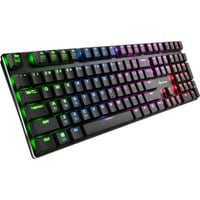 Sharkoon PureWriter RGB, gaming toetsenbord Zwart, BE Lay-out, Kailh Choc Low Profile Blue, RGB leds