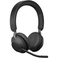 Jabra Evolve2 65, UC Stereo on-ear headset Zwart, Unified Communication, Bluetooth