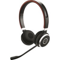 Jabra Evolve 65 UC Duo on-ear headset Zwart, Incl. oplaadstation