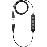 Jabra LINK 260 USB-adapter, USB-A > QD kabel Zwart, zwart