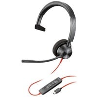 Plantronics PLAN Blackwire C3310 USB-C mon on-ear headset Zwart