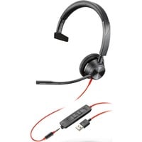 Plantronics PLAN Blackwire C3315-M USB-A mon on-ear headset Zwart