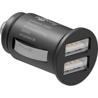 goobay Dual USB autolader Zwart, 2x USB-A