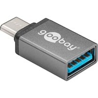 goobay USB-C > USB-A 3.0 SuperSpeed Adapter Grijs