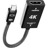 Audioquest Mini Display Port naar 4K HDMI adapter Zwart