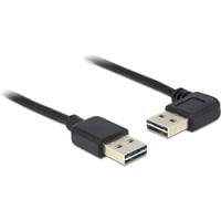DeLOCK EASY-USB-A 2.0 male > EASY-USB-A 2.0 male kabel Zwart, 3 meter