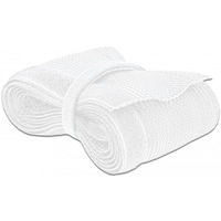 DeLOCK Gevlochten sleeve met klittenband slang Wit, 2 m x Ø 32 mm