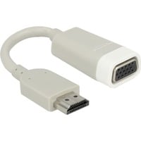 DeLOCK HDMI-A naar VGA adapter Grijs, 0,15 meter