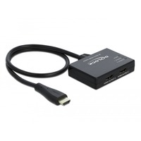 DeLOCK HDMI naar 2x HDMI splitter Zwart, 4K 60 Hz