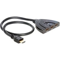 DeLOCK HDMI naar 3x HDMI switch Zwart