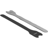 DeLOCK Hook-and-loop fasteners kabelbinder Zwart, 10 stuks, L 240 mm x B 13 mm