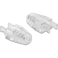 DeLOCK Knikbescherming voor RJ45 Crimp+Cut+Curve stekker Transparant, 20 stuks