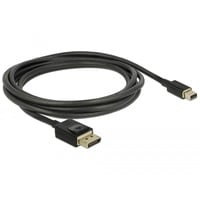 DeLOCK Mini DisplayPort naar DisplayPort kabel Zwart, 2 meter, 8K 60 Hz 
