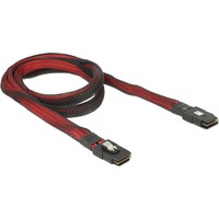 DeLOCK Mini SAS SFF-8087 > Mini SAS SFF-8087 kabel Rood/zwart, 1 meter