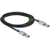 DeLOCK Mini SAS SFF-8088 > Mini SAS SFF-8088 kabel Zwart, 2 meter