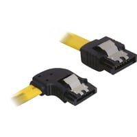DeLOCK SATA II linkse hoek kabel Geel, 0,3 meter