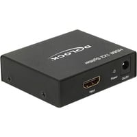 DeLOCK Splitter HDMI in > 2x HDMI 4K hdmi splitter Zwart