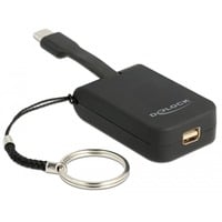 DeLOCK USB-C > mini-DisplayPort adapter sleutelhanger Zwart, 4K 60Hz