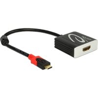 DeLOCK USB-C male > HDMI female (DP Alt Mode) adapter Zwart, 0,2 meter, 4K 30Hz