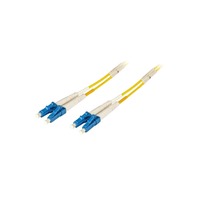 Duplex Jumper LC/LC 9/125µ OS2 LSZH kabel Geel, 15 meter