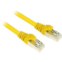 Sharkoon Cat.6 netwerkkabel Geel, 0,5 meter, SFTP, RJ-45