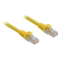Sharkoon Cat.6a netwerkkabel Geel, 0,5 meter, SFTP, RJ-45, Halogeenvrij