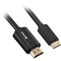 Sharkoon HDMI > mini-HDMI 2.0 adapter Zwart, 1 meter, 4K