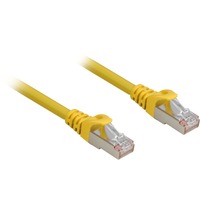 Sharkoon Netwerkabel SFTP, RJ-45 met Cat.6a Geel, 0,25 meter, Halogeenvrij