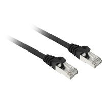 Sharkoon Netwerkabel SFTP, RJ-45 met Cat.7a Zwart, 0,5 meter, Ruwe kabel