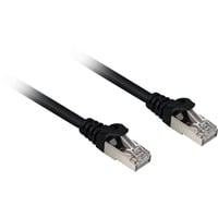 Sharkoon Patchkabel SFTP, RJ-45 met Cat.6a Zwart, 1 meter, Halogeenvrij