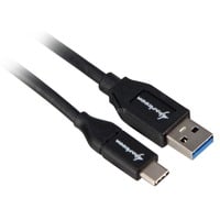 Sharkoon USB-A 3.2 Gen 2 naar USB-C kabel Zwart, 1 meter