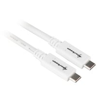 Sharkoon USB-C 3.2 Gen 2 kabel Wit, 1 meter