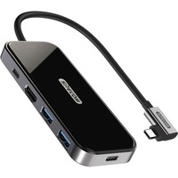 Sitecom USB-C naar HDMI Adapter en Hub met USB-C Power Delivery dockingstation Zwart/zilver