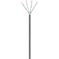 goobay CAT 6 netwerkkabel voor buitengebruik Zwart, 100 meter, U/UTP