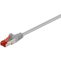 goobay Cat.6 netwerkkabel Grijs, 1 meter, S/FTP (PiMF) RJ-45