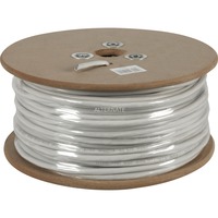 goobay Cat.6 netwerkkabel Grijs, 100 meter, S/FTP, RJ-45, Kabelrol