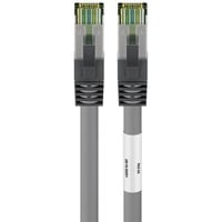 goobay Cat.8.1 netwerkkabel Grijs, 0,5 meter, S/FTP (PiMF), RJ-45