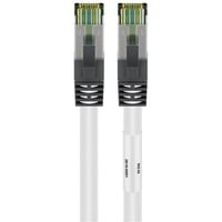 goobay Cat.8.1 netwerkkabel Wit, 3 meter, S/FTP (PiMF), RJ-45