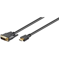 goobay DVI-D > HDMI adapter Zwart, 1 meter