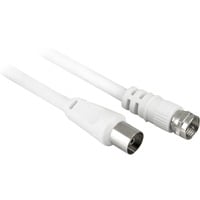 goobay LNB male > RF male kabel Wit, 2,5 meter