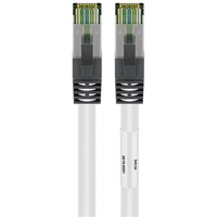 goobay Netwerkabel Cat.8.1 S/FTP Wit, 0,25 meter