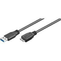 goobay USB 3.0 SuperSpeed kabel Zwart, 1 meter