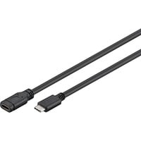 goobay USB-C 3.1 verlengkabel Zwart, 1 meter