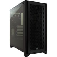 Corsair 4000D AIRFLOW Tempered Glass midi tower behuizing Zwart | 1x USB-A | 1x USB-C | Tempered Glass